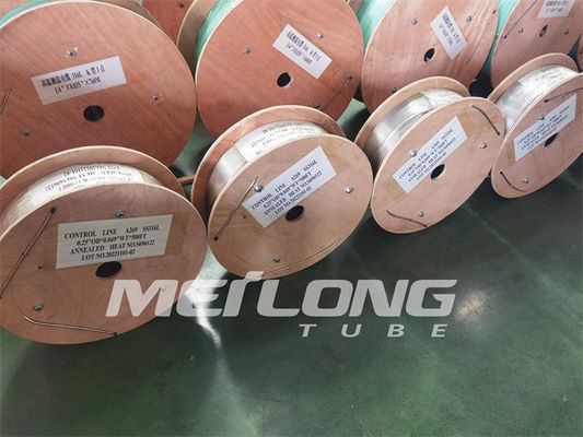 12000M Annealed Hydraulic Stainless Steel Coiled Tubing Control Line High Tensile Strength