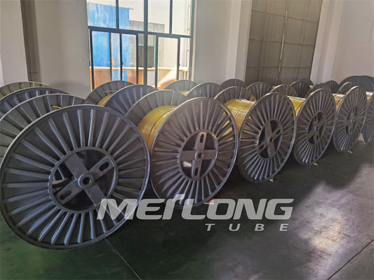Red PVDF PP FEP Encapsulated Control Line Downhole Tubing Clean Bright Surface