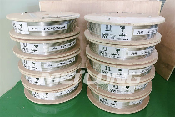 ASTM Stainless Capillary Tube Stainless Capillary Tube 12000M Annealed With Ferrule Fittings