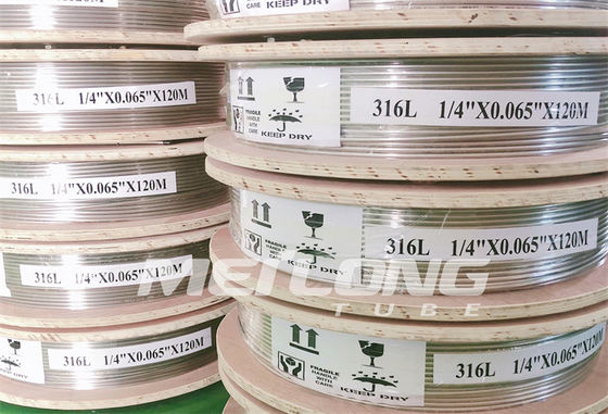Seamless Redrawn Capillary Coiled Tubing SS316L 1 8 Capillary Tube