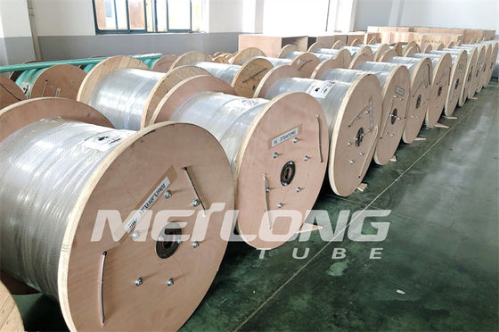 316L Stainless Steel Coiled Tubing Injection Line Encapsulated Control Line 3 / 8 '' OD X 0.065 '' WT