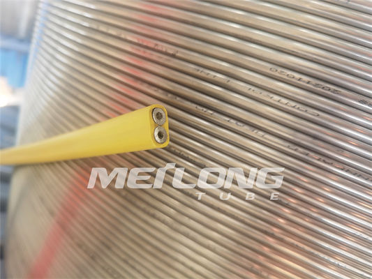 PVDF Encapsulated Stainless Steel Capillary Tube Flatpack For Down Holes