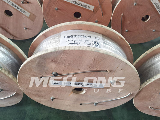 High Tensile Strength Hydraulic Control Line Incoloy 825 Steel Capillary Tube For Oil Gas Industry