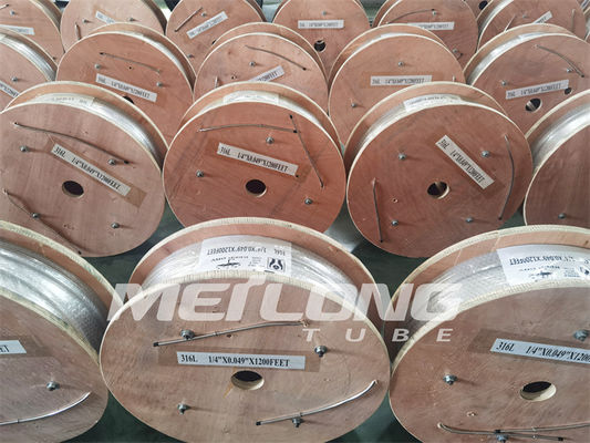 SS316L Capillary Coiled Tubing ASTM A269 3 8 Stainless Steel Tubing Coil