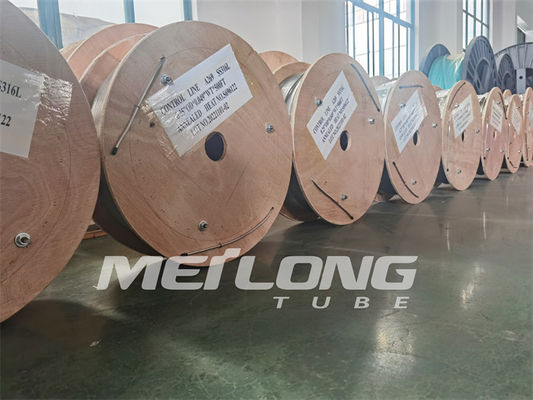 Nickel Alloy Capillary Line ASTM A269 12000 Meters Capillary Coiled Geothermal Tubing