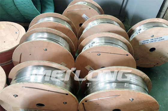 100% Eddy Current Tested Encapsulated Control Line With Ferrule Fittings SS Hydraulic Tubing