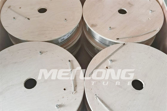 Clean Bright Capillary Coiled Tubing 10000Psi 1 4 Stainless Steel Tubing Coil