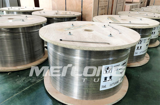 ASTM A789 SS Hydraulic Tubing Ferrule Fittings Hydrostatic Tested Chemical Injection Line