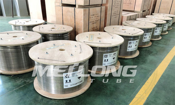 ASTM A789 SS Hydraulic Tubing Ferrule Fittings Hydrostatic Tested Chemical Injection Line