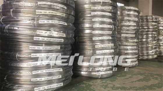 Duplex 2507 Chemical Injection Line 1 2 Stainless Steel Hydraulic Tubing For Down Hole